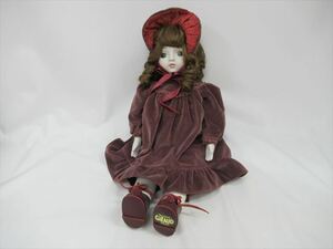 1円★中古品【GiRAUD】ビスクドール オルゴール 人形 ゼンマイ式 音なります いとしのエリー