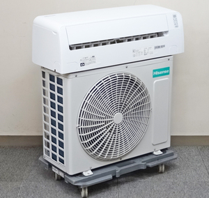 Hisense【HA-S22D-W】ハイセンス 熱交換器凍結洗浄 内部クリーン 3Dスイング ルームエアコン おもに6畳用 2021年製 中古品