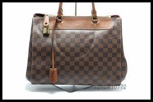 近年モデル希少美中古■LOUIS VUITTON ダミエ グリニッジ レザー ハンドバッグ ルイヴィトン■0201nd259-8K