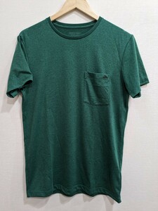 パタゴニア　速乾　ポケット Tシャツ Ｍサイズ フライングフィッシュ 緑色
