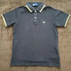 フレッドペリー　FRED PERRY　カジュアル　ポロシャツ　黒黄　М