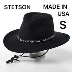 STETSON ステットソン ウールフェルトハット ウエスタン ブラック S