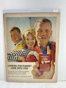 1965年2月26日号LIFE誌広告切り抜き【LARK ラーク/たばこ　シガレット】アメリカ買い付け品60sビンテージオールドUSA