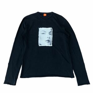 HUGO BOSS Photo L/S T-Shirt M Black ヒューゴボス ロンT 長袖Tシャツ Tee フォトT 黒