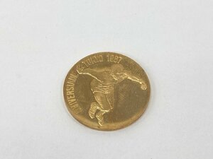 K18　金メダル　ユニバーシアード東京大会記念　750刻印　総重量7.6g【CEAH6088】