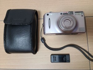 1円〜【中古美品】PENTAX ESPIO 120SW Ⅱ カメラケース、リモコン付き コンパクトフィルムカメラ
