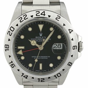 ロレックス ROLEX エクスプローラー2 16570 腕時計 SS 自動巻き ブラック メンズ 【中古】