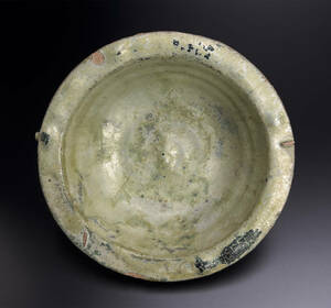 漢 緑釉小盤 中国 古美術