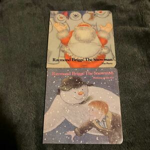 UK 中古本 絵本 洋書 Raymond Briggs/The Snowman 1980年代　the party / walking in the air クリスマス　サンタクロース　ヴィンテージ 
