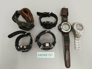 0404B151　腕時計　ジャンク品　おまとめ6点　CASIOカシオ　G-SHOCK　など