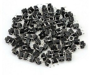 タクトスイッチ 4ピン 6*6*5mm DIP 30個セット