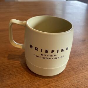 未使用 非売品 ベージュ レア ブリーフィング BRIEFING マグカップ 2020年 記念 2020 白 ノベルティ 21 DINEX ダイネックス コップ カップ