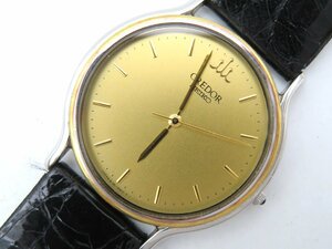 1円◆稼働◆ セイコー 8J81-6B00 クレドール ゴールド クオーツ ユニセックス 腕時計 N20001
