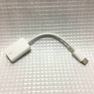 ■ Apple 純正 USB-A USB-C 変換 アダプタ A1632 アップル MJ1M2AM/A MacBook iPod iPad iPhone Thunderbolt 3 タイプC TYPE-C ケーブル