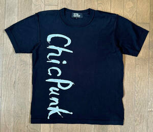 ■BLACK MARKET COMME des GARCONS 極美品 Chic Punk Tシャツ BK-L 闇市 OS-T007 コムデギャルソン ブラックマーケット