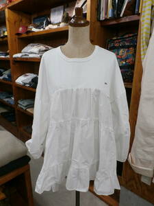 新品【SALE 40%OFF】◆FITH/フィス◆ティアード プルオーバー【SIZE /02:LADY L】◆WHITE◆即決【送料無料】