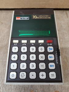 ■SHARP シャープ レトロ電卓　10桁 3ウェイメモリー EL-1103　中古