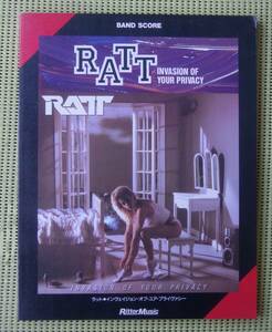 RATT インヴェイジョン・オブ・ユア・プライヴァシー　バンドスコア ♪かなり良好♪ 送料185円　ラット　ウォーレン・マルティニ　