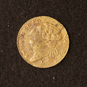 フランス ルイ16世 銅貨（1774-1792）コイン・トークン[E2824]