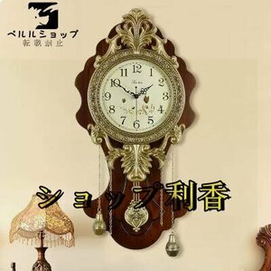 ヨーロッパ式　応接間　壁掛け時計　静音　飾り物　壁掛け時計　創意　ファクション　簡約　復古　豪華 時計