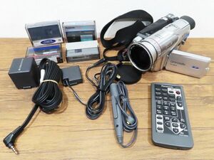 183★Panasonic 3CCD miniDV ビデオカメラ NV-GS70 クリーニングカセット 充電器 コード欠品★