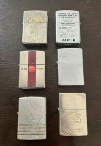 ZIPPO ジッポ オイルライター ジャンク6個まとめて出品