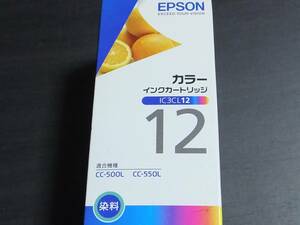 ◆エプソン　純正　プリンターインク　IC3CL12　カートリッジ　未使用