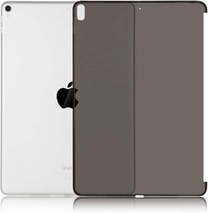 iPad Pro 10.5 2017/Air3 2019用 TPU ソフト バック カバー 半透明 背面ケース 落下防止 スマートカバー オレンジ