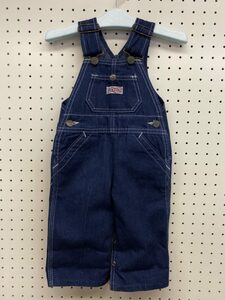 キッズ古着 1990s Liberty デニムオーバーオール 80cm～90cm程 ビンテージ サロペット