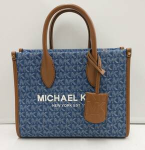 MICHAEL KORS マイケルコース 35F2G7ZC1J 2way ショルダー ハンド バッグ MK柄 シグネチャーブルー系