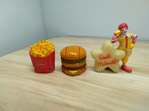 当時物　レトロ　マクドナルド　ハッピーセット　ポテト　ハンバーガー　変身ロボ　ロナルド　ヴィンテージ　おもちゃ　飾り物　置物　Q