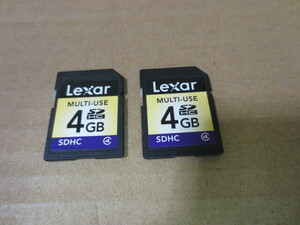 SDメモリカード　4GB 2枚