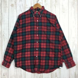 MENs M エルエルビーン 1990s ロングスリーブ コットン プレイド シャツ Long Sleeve Cotton Plaid Shirt