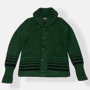 RRL ダブルアールエル ショールカラー ニット カーディガン フィッシャーマン　肉厚　ウール