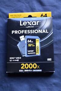 Lexar Professional SDXC 64GB 2000X LSD64GCRBJPR2000R 20nm SLC