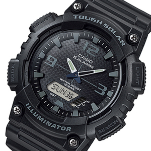 新品　CASIO STANDARD カシオ スタンダード アナデジ タフソーラー 電池不要 ブラック AQ-S810W-1A2 腕時計 