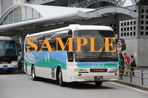 D【バス写真】L版２枚　徳島バス　エアロバス　京都線
