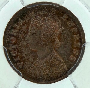 PCGS MS62 India British Incse 1897年　稀少アンティークコイン コイン アンティークコレクション イギリス 硬貨 古銭