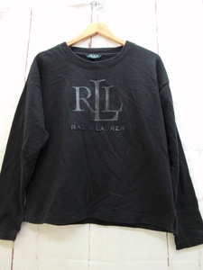 LAUREN RALPH LAUREN ローレン ラルフローレン スウェット M 165/92A ブラック 200761608002 綿90% ポリエステル10% Made in China