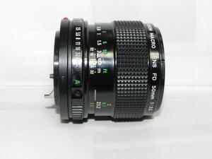 *ジャンク品　Canon NFD 50mm f/3.5 Macro レンズ*