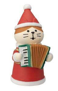 2023年新作 デコレ コンコンブル きのこの森 森のクリスマス会 サンタにゃんこ アコーディオン クリスマス santa nyanko band