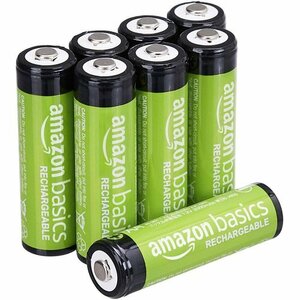 ベーシック 最小容量2000mAh、約1000回使用可能 単3形8個セット 充電式ニッケル水素電池 充電池 12