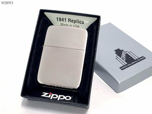 ZIPPO ジッポー 1941 Replica レプリカ オイルライター シルバー 喫煙具 ケース付き M389OJ