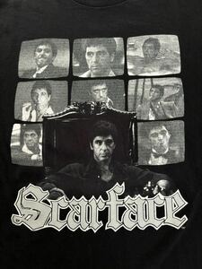 00s SCARFACE vintage Tシャツ 黒 希少XXL スカーフェイス　アル・パチーノ　Godfather映画T Movie T supreme 野村訓市　weber tripster