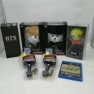 y2714 未使用品 BTS BIGBANG グッズ まとめて official light stick ペンライト 防弾少年団 2015 PV くま ぬいぐるみ 現状品 韓流スター