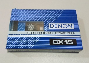 未使用 カセットテープ DENON CX 15 FOR PERSONAL COMPUTER TYPE1 NORMAL 15分