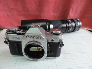 キャノン Canon AE-1　一眼レフ フィルムカメラ　tokina　400㎜　１：5.6 