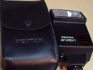 アンティーク　フィルム　カメラ用　ストロボ　PENTAX　AF２４０FT　ケース付　