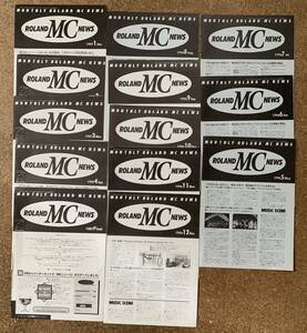 ROLAND MC NEWS 1996年5月号~1997年4月号、最終号　セット　SC-88Pro攻略法、JP-8000アナログ・モデリングの音作り