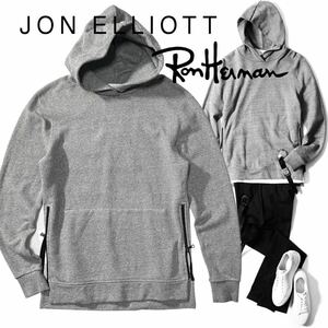 【JOHN ELLIOTT】Safari掲載◎!!ジョンエリオット 定価3.3万 HOODED VILLAIN プルオーバーフーディ スウェットパーカー ロンハーマン取扱い